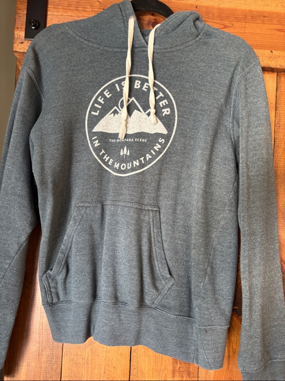 Gray Mountain Graphic Pullover Hoodie